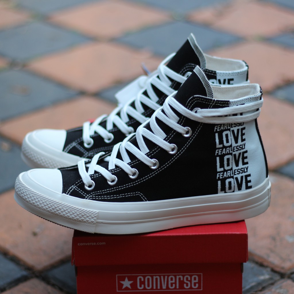 BEST SELLER SEPATU  CONVERSE  70S HIGH LOVE  FEARSSLY BLACK 