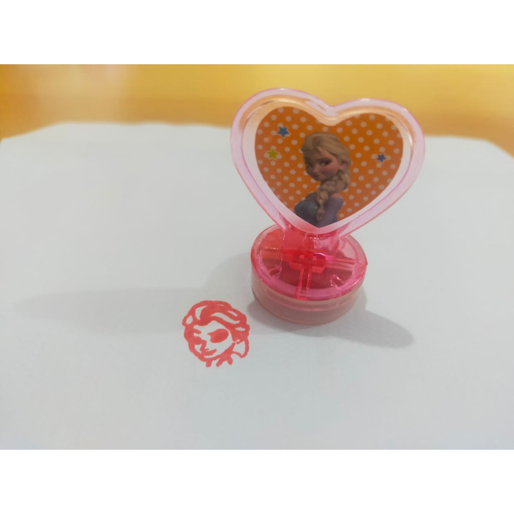 

Mainan Edukasi Anak Cap Stamp Stempel Bintang/Love Tinta Lucu Hadiah [ Satuan ]