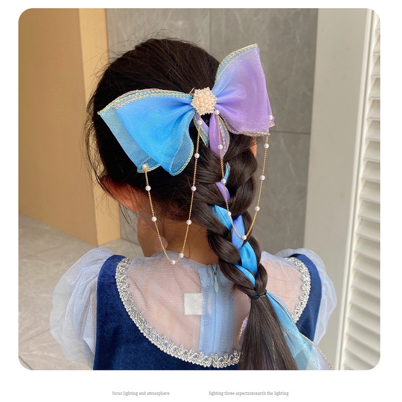 CHUBBI 22 Girls Bow Headband/Baby Girl Pearl Rumbai Jepit Rambut Dikepang/jepit anak perempuan/Aksesoris anak perempuan