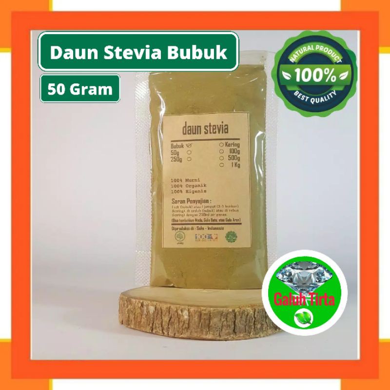 

DAUN STEVIA BUBUK 50 GRAM - Stevia Rebaudiana - MURNI - JSR - Rempah herbal alami