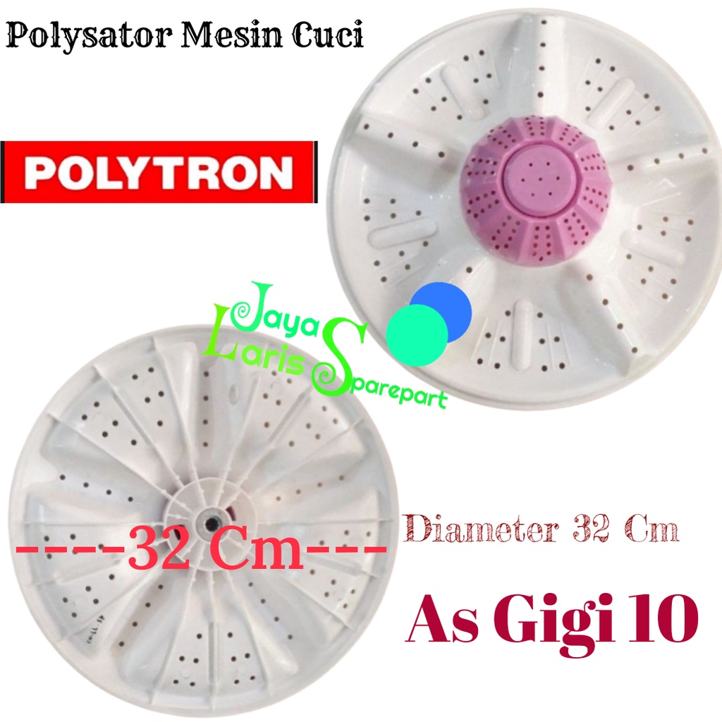 Pulsator Mesin Cuci polytron 2 Tabung Grigi 10 kapasitas 7&8 kg Free baut Pulsator 1