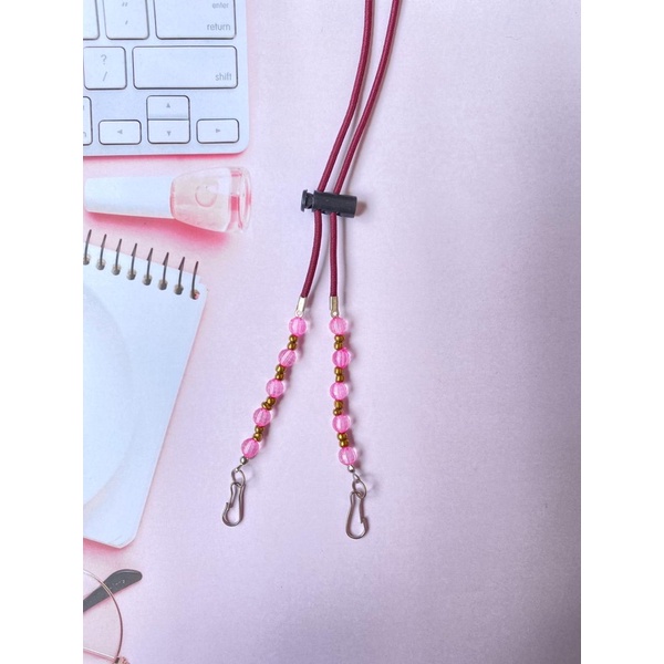 Konektor Masker Strap Mask 2in1 Mutiara Kristal-KSM 8