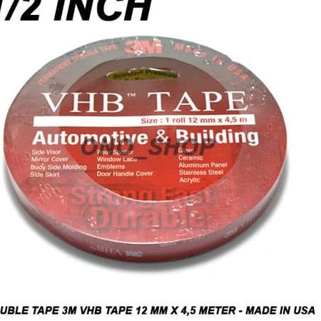 

☁ Double Tape 3M VHB Tape 12 mm x 4,5 Meter - Made in USA ☻