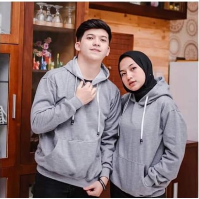 Jaket Couple Pria Wanita Masa Kini Trendy Modis Kembaran Model Baru - Sweater Couple Natural Hoodie