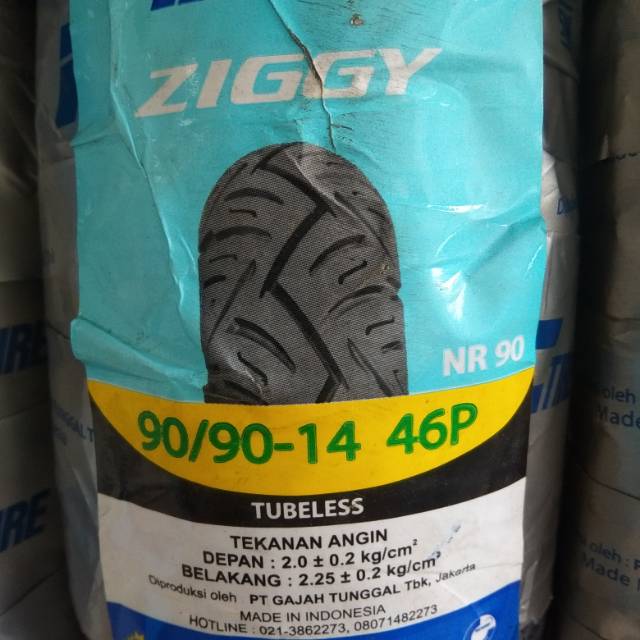 Ban Luar IRC 90/90-14 NR90 ZIGGY Tubeless