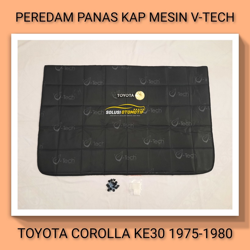 TOYOTA COROLLA KE30 1975-1980 Peredam Panas Kap Mesin Aksesoris Variasi Mobil VTECH Original