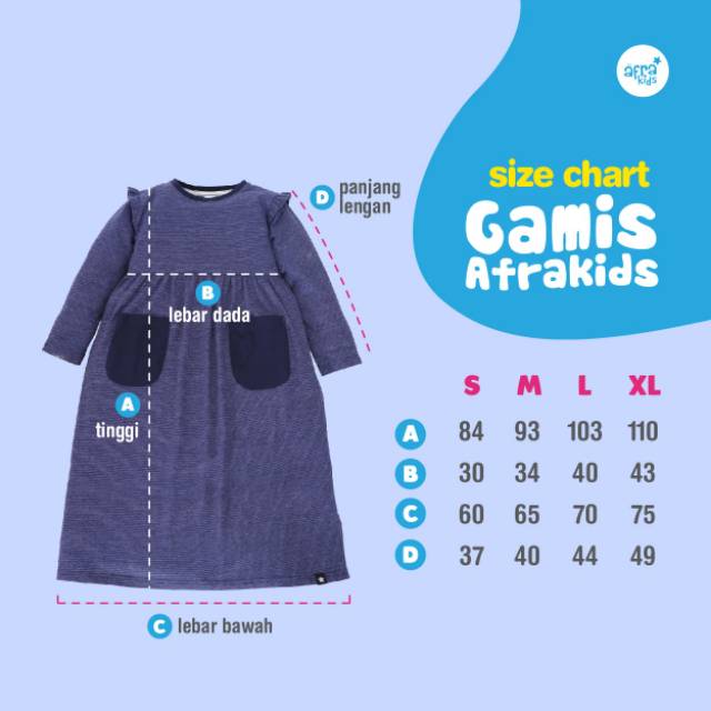 Baju muslim Afrakids Gamis Anak Murah Original