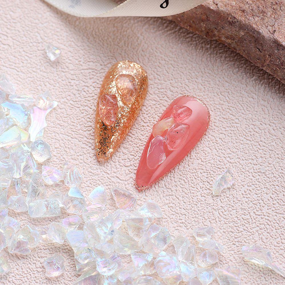 Mxbeauty Nail Art Rhinestones Multiwarna Glliter Membuat Perhiasan Permata Ornamen Tidak Teratur DIY Craft Nail Charms