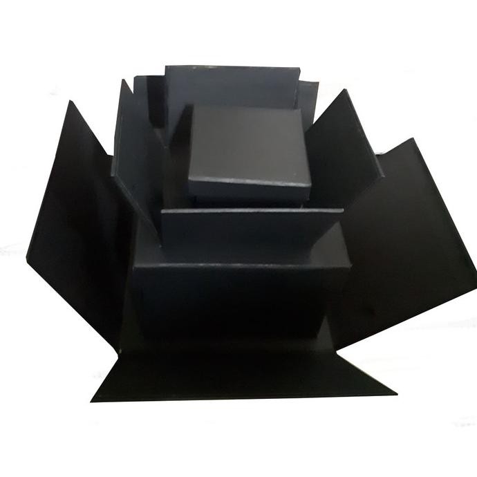 

Explotion Box | Kotak Kado Ukuran 20X20X20, 16X16X16, 12X12X12 Hitam Tokotaraka94