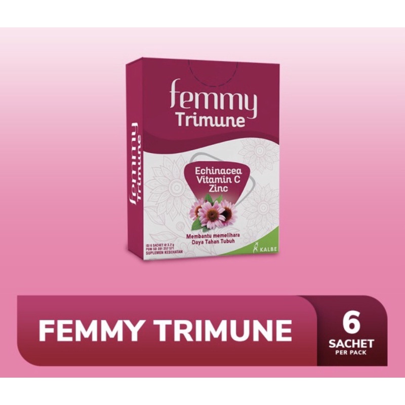 Femmy trimune box 6 sachet ( vitamin lengkap jaga daya tahan tubuh )