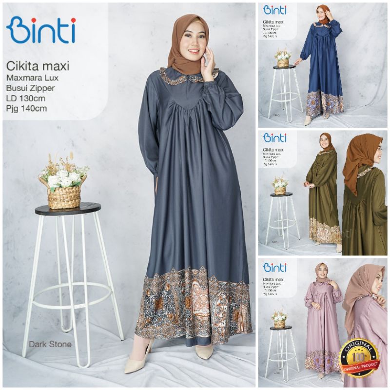 Cikita maxi jumbo ld 130 maxmara lux |  gamis oversize ori binti