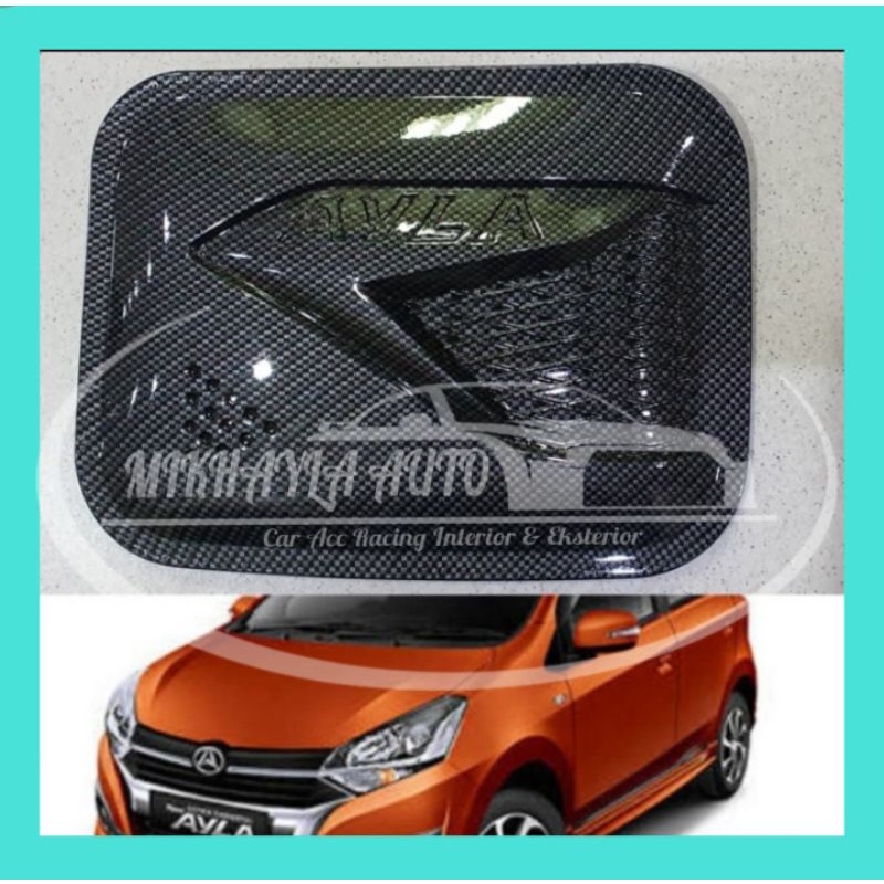 Tank Cover Tutup Tanku Carbon Daihatsu Ayla
