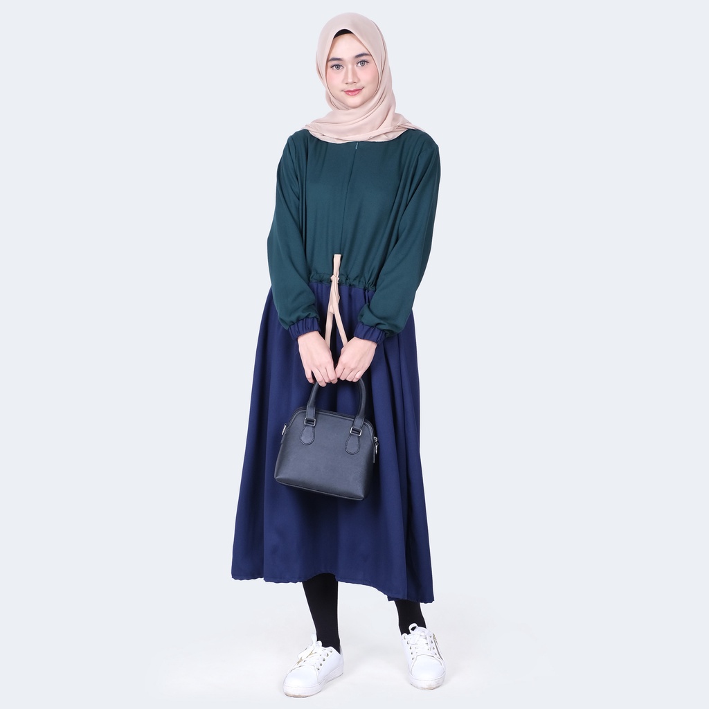 Valir Najah NH A - Pakaian Muslimah Wanita Gamis Bahan Rayon Premium Import Polos Long Tunik Syar'i 
