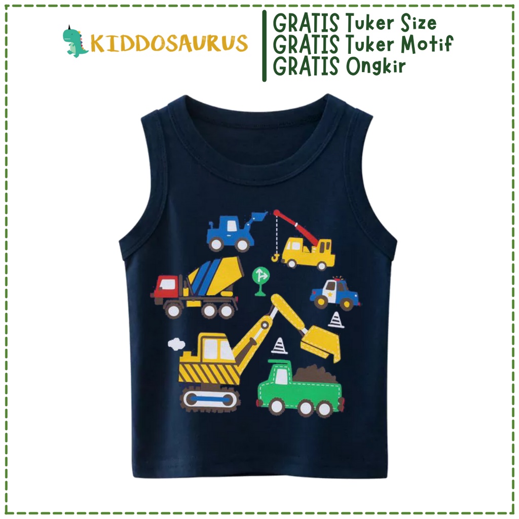 Kaos Singlet Anak Harian Bahan Cotton Combed