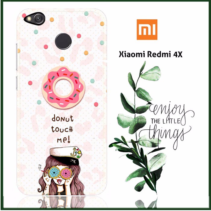 donut touch me girl L0794 Xiaomi Redmi 4X Full Print 3D Case