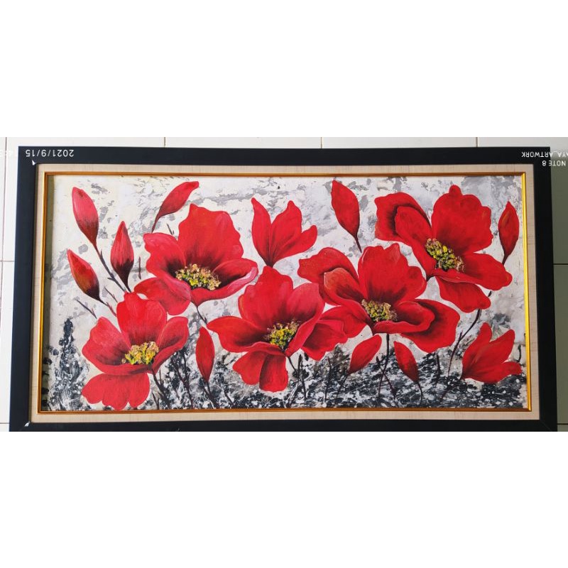 lukisan abstrak ukuran besar