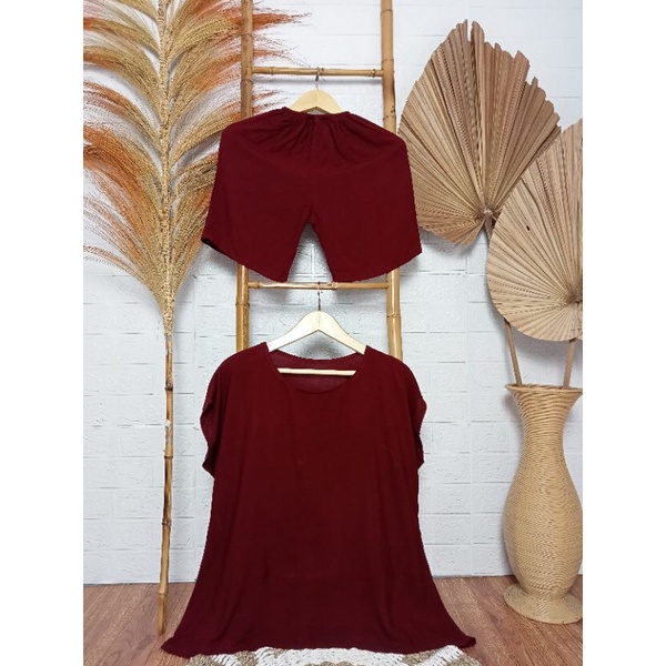 PAJAMAS RAYON / PAJAMAS RAYON PENDEK / SETELAN PAJAMAS PENDEK