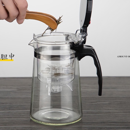 gs8 ling long bei teko pitcher teh chinese teapot 350ml with saringan infuser - k1 - transparent Pro