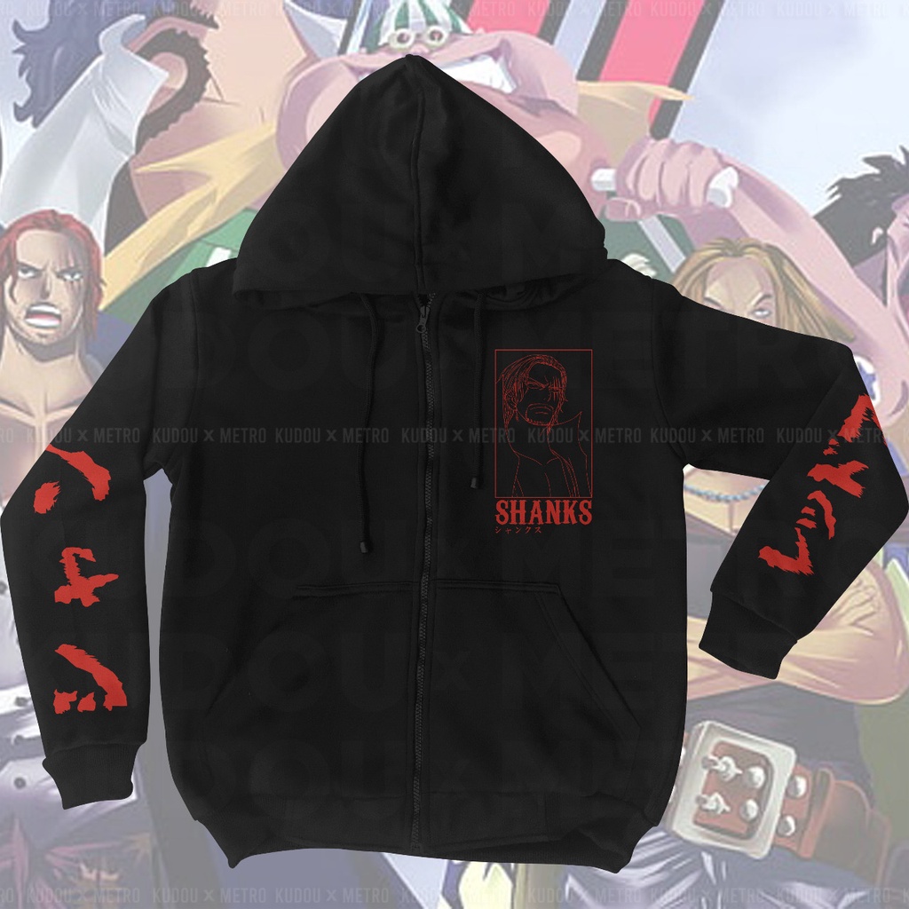 Jaket Red Force Shanks Anime Manga One Piece Premium Unisex