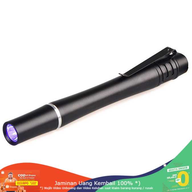 (BISA COD) RVOSTR LED Ultraviolet UV Light Pen Mini Senter LED 395nm - UV-10