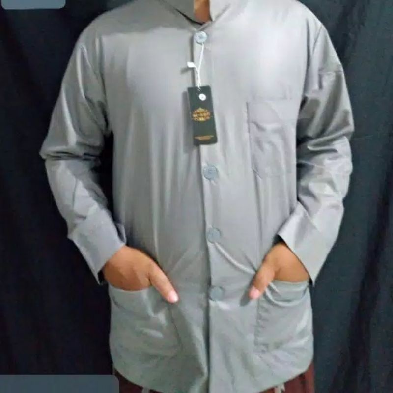 BAJU KOKO AMMU merek Oemar terlaris haibah ammu atasan pria baju  koko pria habaib kiyai para ust-Abu muda