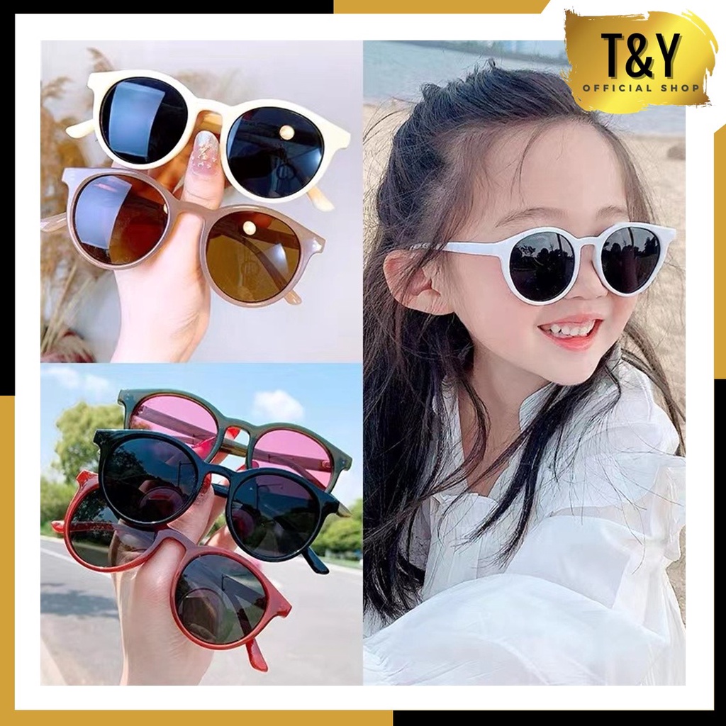 T&amp;Y Kacamata Anak 6682 Unisex Fashion Anak Kaca Mata Hitam High Quality Kids Sunglasses Kaca Mata Murah Import