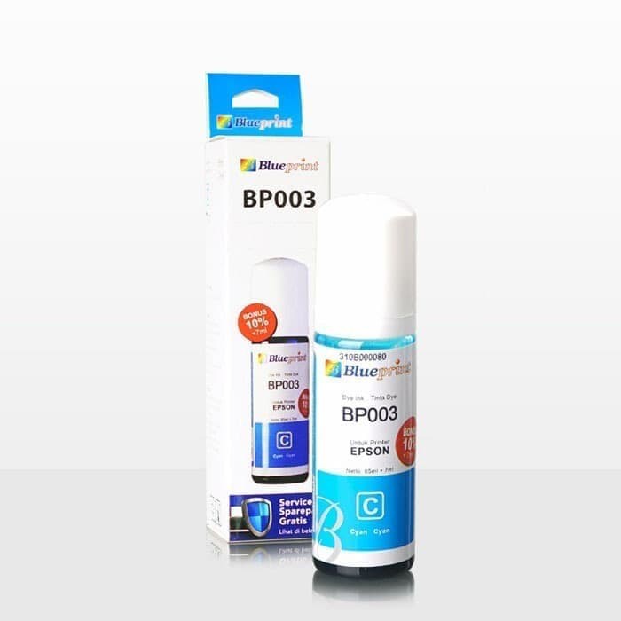 Tinta printer Blueprint for Epson L3110 L1110 L3150 L5190 Black cyan magenta yellow bp003 003 72ml
