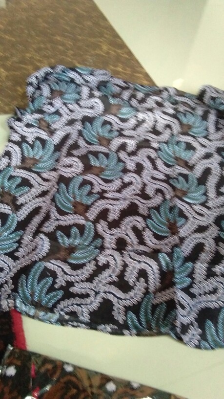 M-l-xl-xxl Batik Tunik Wanita Asj Sa Hrb026 Kenongo Pekalongan Sogan Tulis