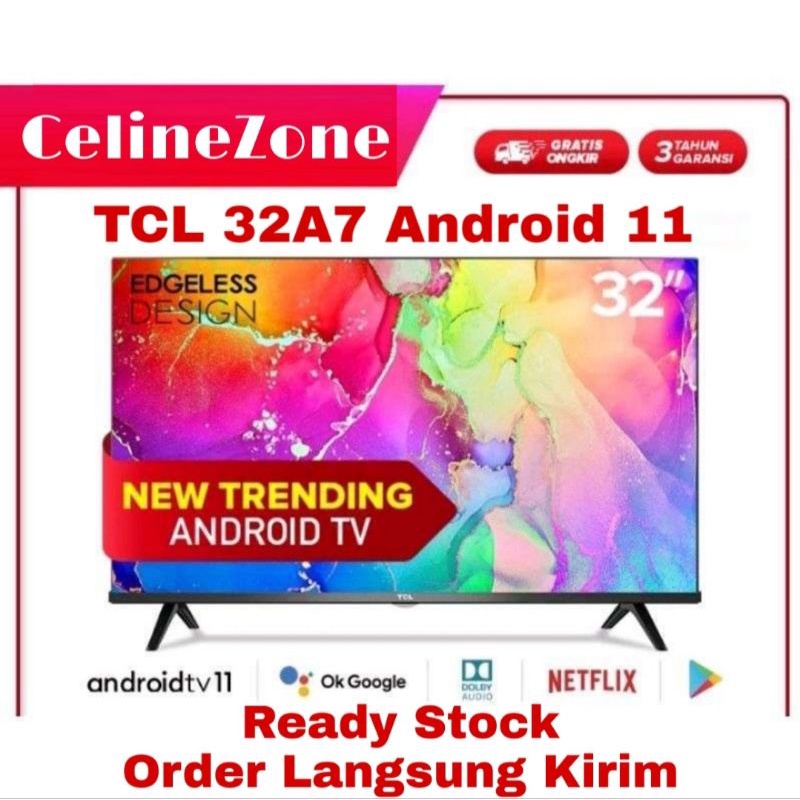 TV TCL 32A7 Smart TV android 11 TV 32 inch 32&quot; 32inch HDR