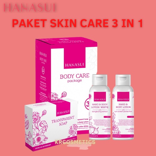 Hanasui Body Care package 3in1 sabun-sunblock-body lotion 280 ml