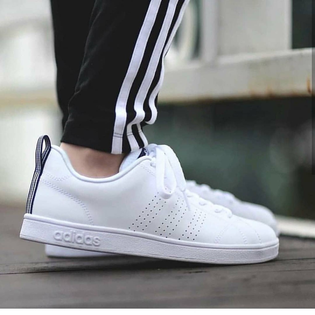 Sepatu Adidas Neo Advantage Grade Original Sneakers Pria Wanita Fullwhite Fitnes Gym Sport Kets