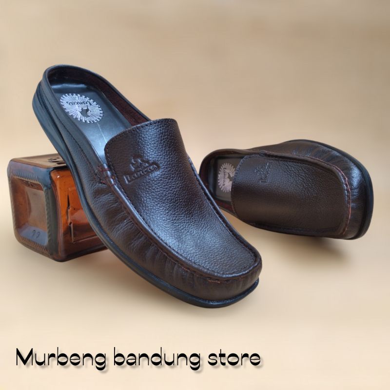 Sepatu sandal bustong pria full kulit asli termurah