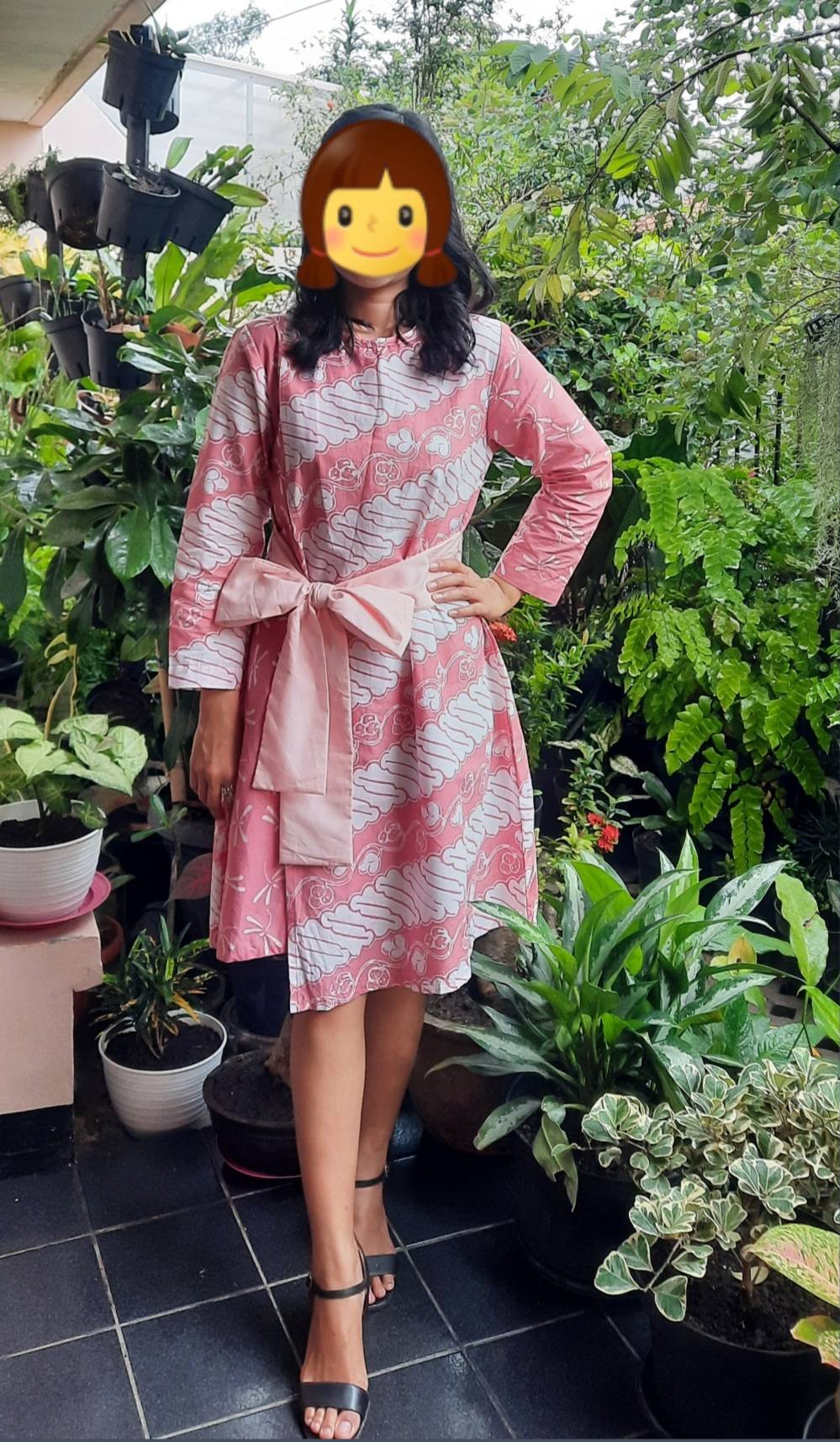 Shanaya Batik Tunik Cap Koin Zipper Depan  Ready Free Masker S M L Xl Xxl