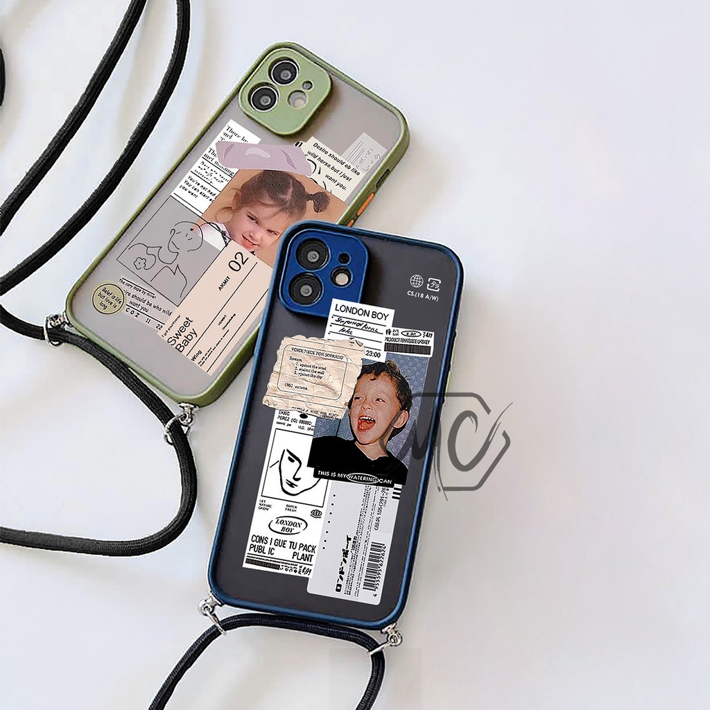 COUPLE CASE MY CHOICE SLING CASE STRIPE CASING TERBARU CASE HP VIVO V23E Y33S V5 Y67 Y66 Y69 Y71 Y81