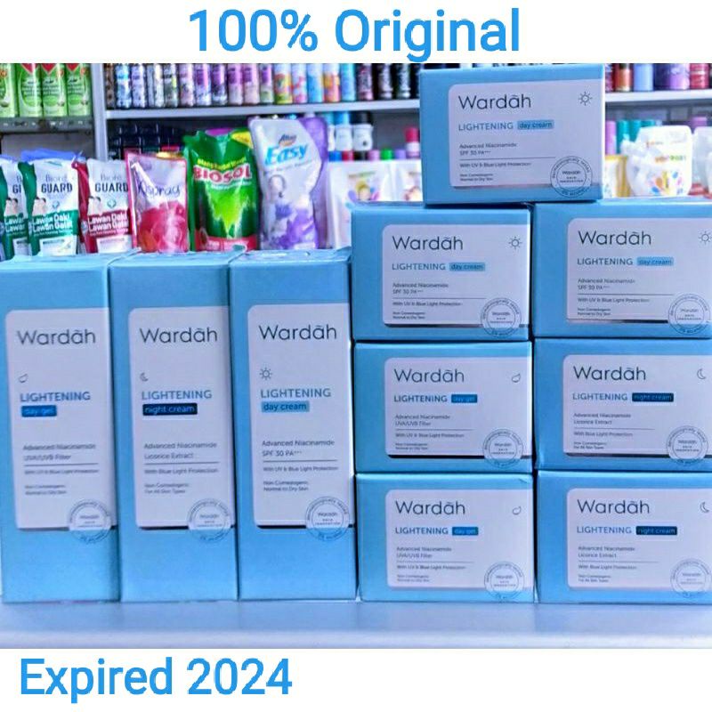(ORIGINAL) Wardah Lightening Series Day Cream l Wardah Lightening Night Cream l Wardah Lightening Da