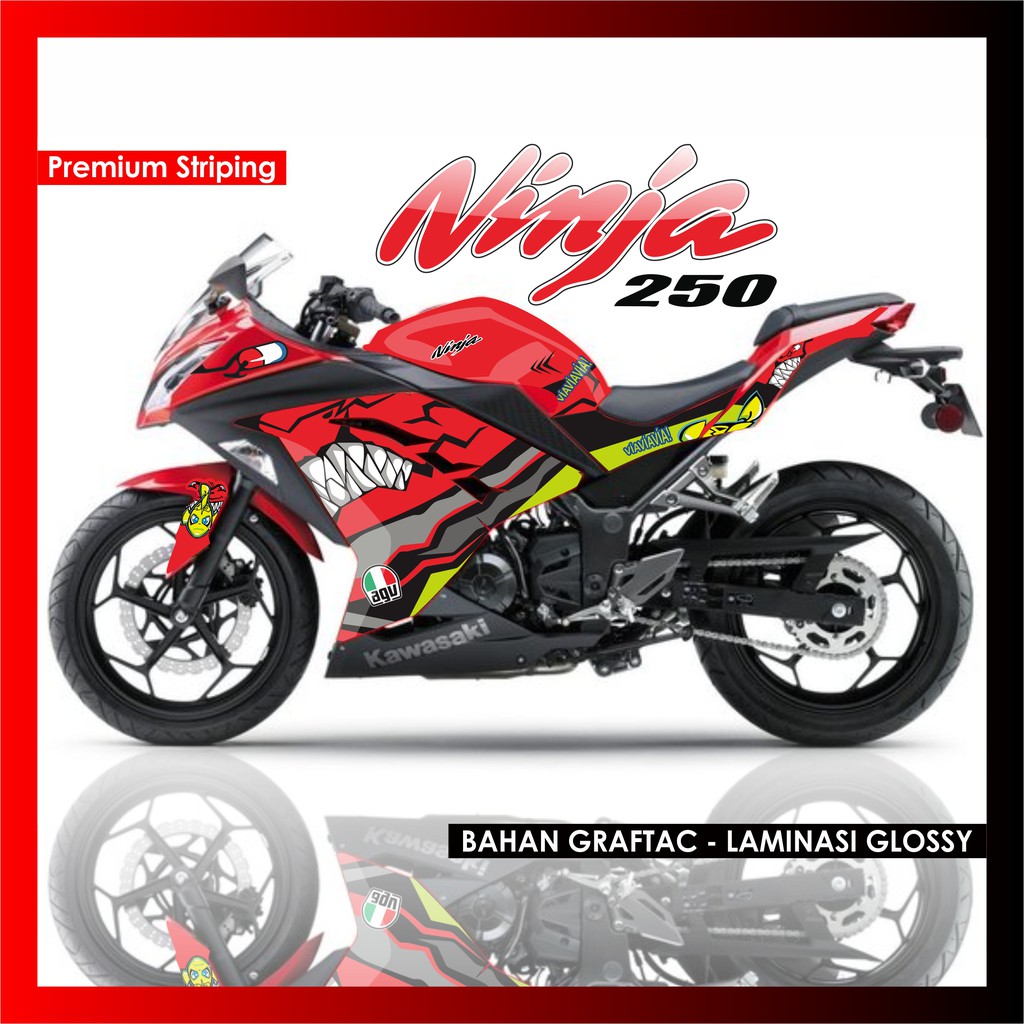 Striping Ninja 250 Fi Shark Shopee Indonesia