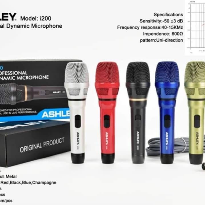 Mic Kabel Ashley i200 Original Microphone Kabel Ashleyi200