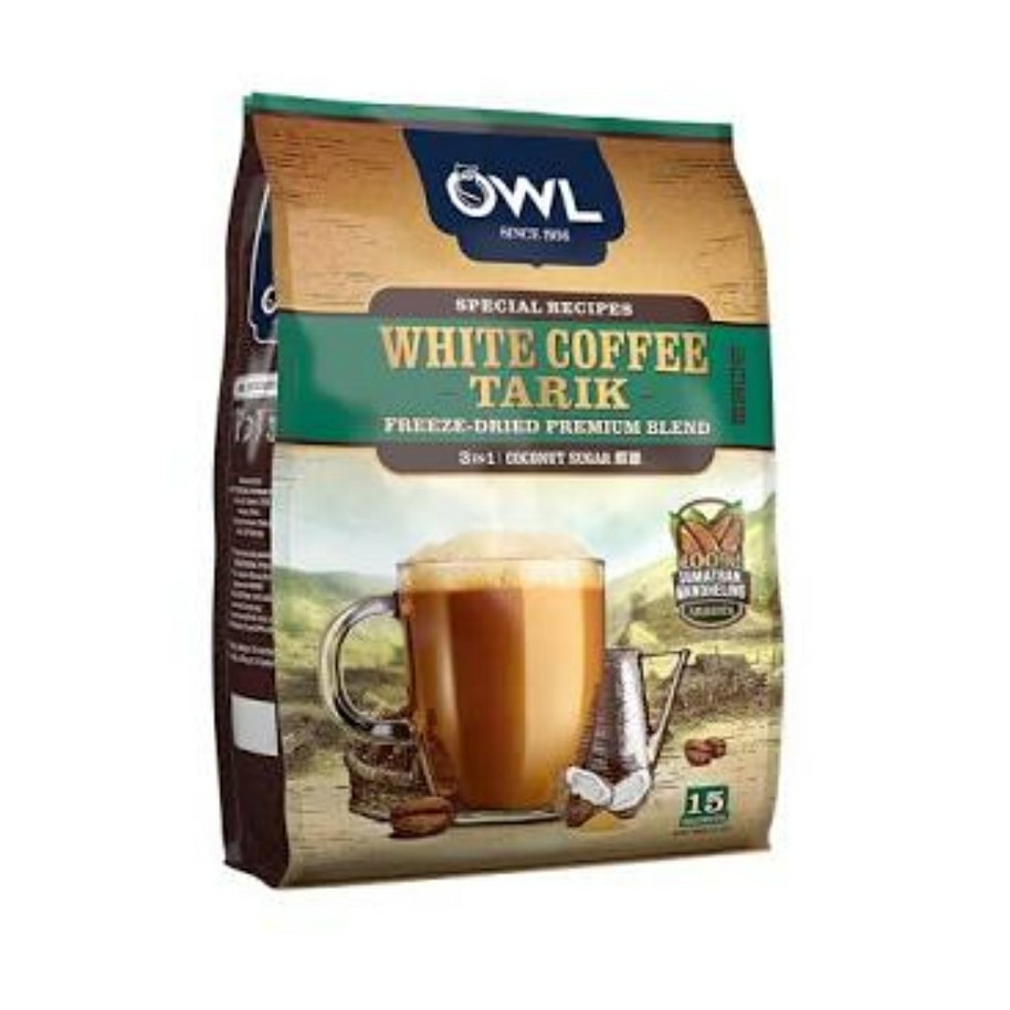 

Owl white coffee tarik coconut sugar