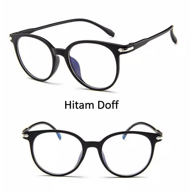 Grosir - F335 Kacamata Fashion Anti Radiasi / Sunglasses Frame Anti Radiasi Lensa Transparan