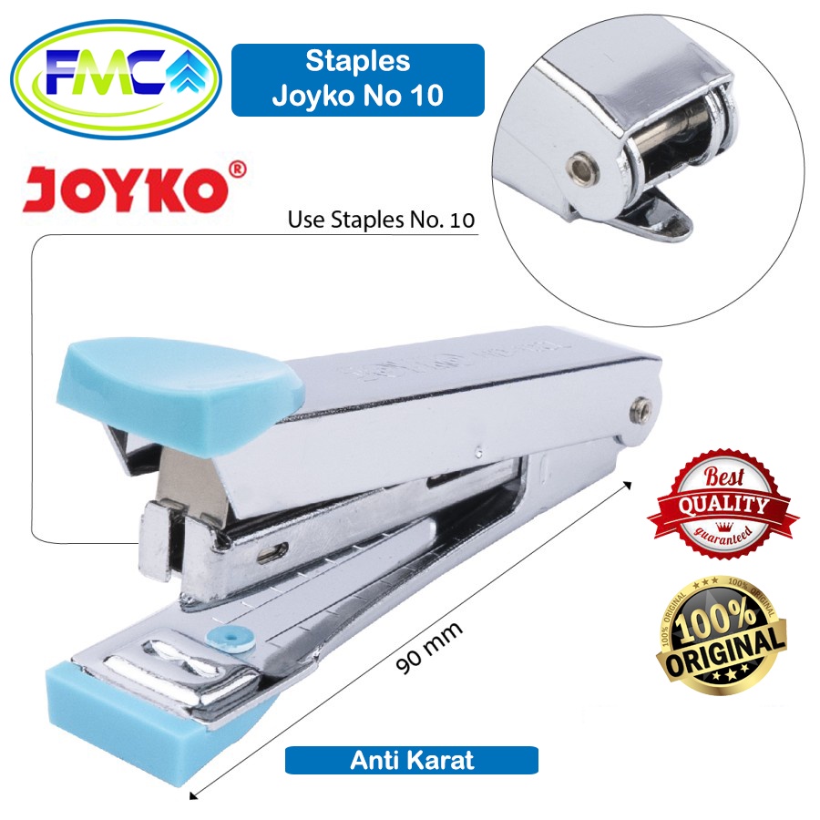 Staples Kecil Joyko Stapler Mini Stainless Steel Anti Karat Jepretan Kertas Dokumen Stepler Cekrekan Premium Praktis Murah Alat Tulis Kantor Sekolah