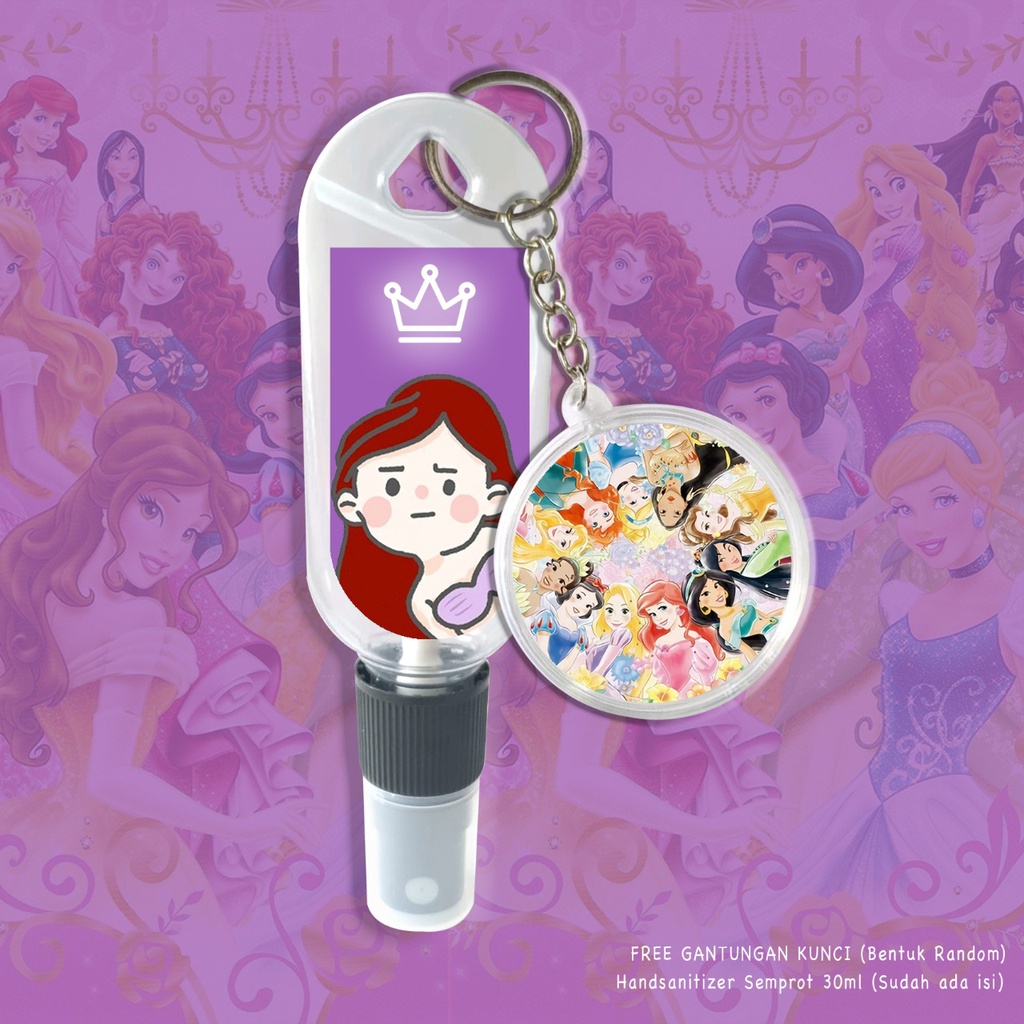 (FREE GANTUNGAN KUNCI) HAND SANITIZER SPRAY 30ML/ PRICESS ANIME EDITION