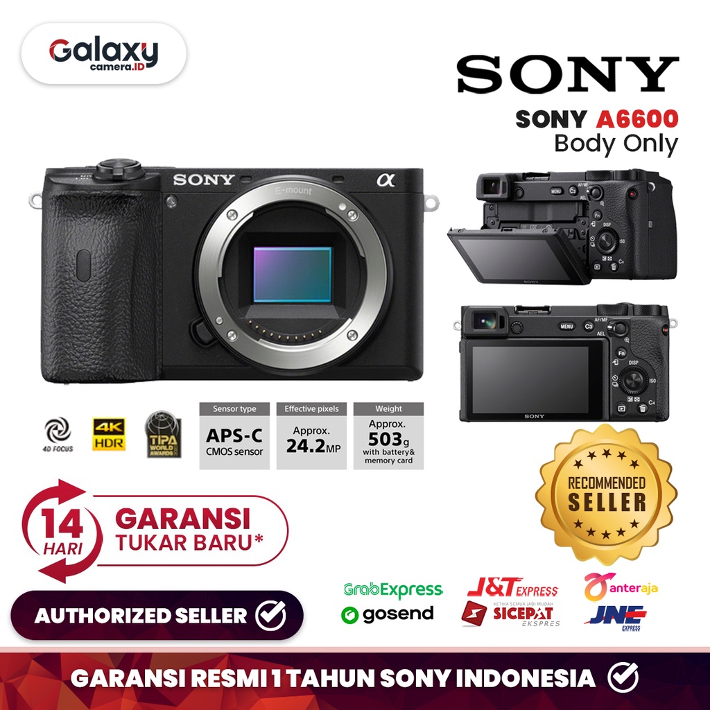Sony A6600 Sony Alpha 6600 A6600 / Sony 6600 Body Only Garansi Resmi
