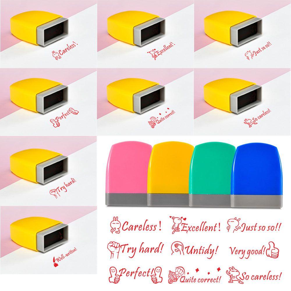 Nanas Commentary stamp DIY Perlengkapan Kantor &amp; Sekolah Anak Mainan Perangko Scrapbooking Stamper Anak Segel Kartun Perangko Mengajar stamp