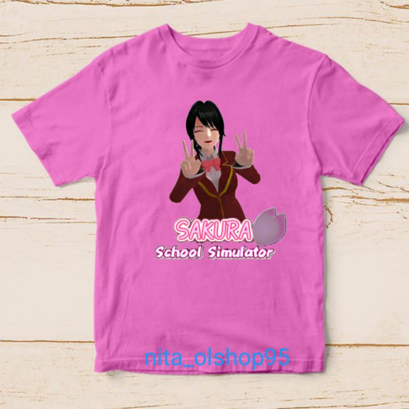 baju anak school simulator kaos anaksakura school simulator karakter terlaris