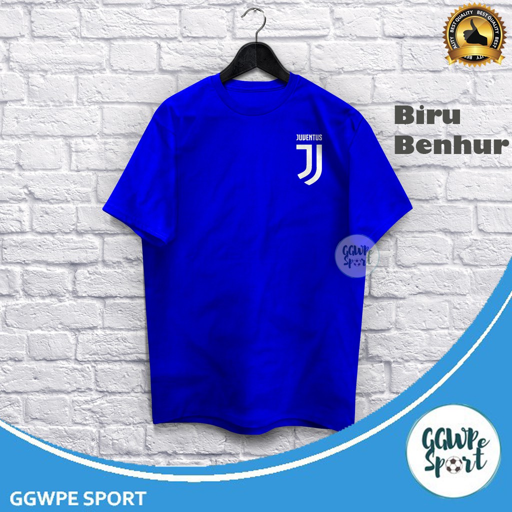 Kaos Distro Premium Juventus Logo Kecil Baju Distro Bola Cowok Katun Combed 30S Kualitas Terbaik