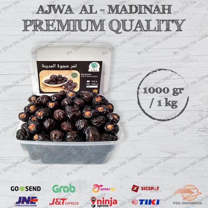 

PROMO MURAH Kurma Ajwa / Nabi 1 Kg Asli Madinah Premium Quality Best seller