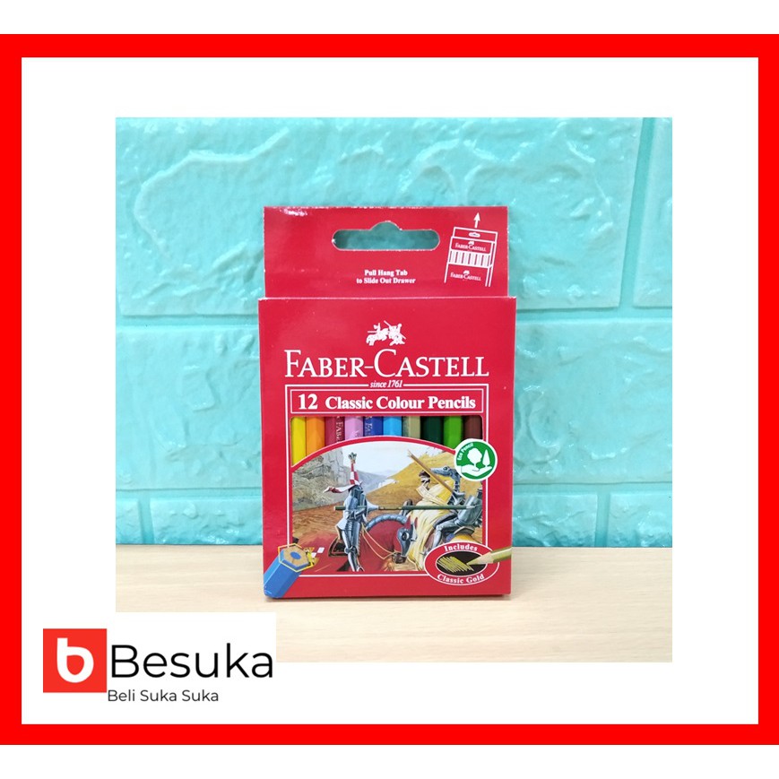 

FABER CASTELL CLASSIC COLOUR PENCIL 12S