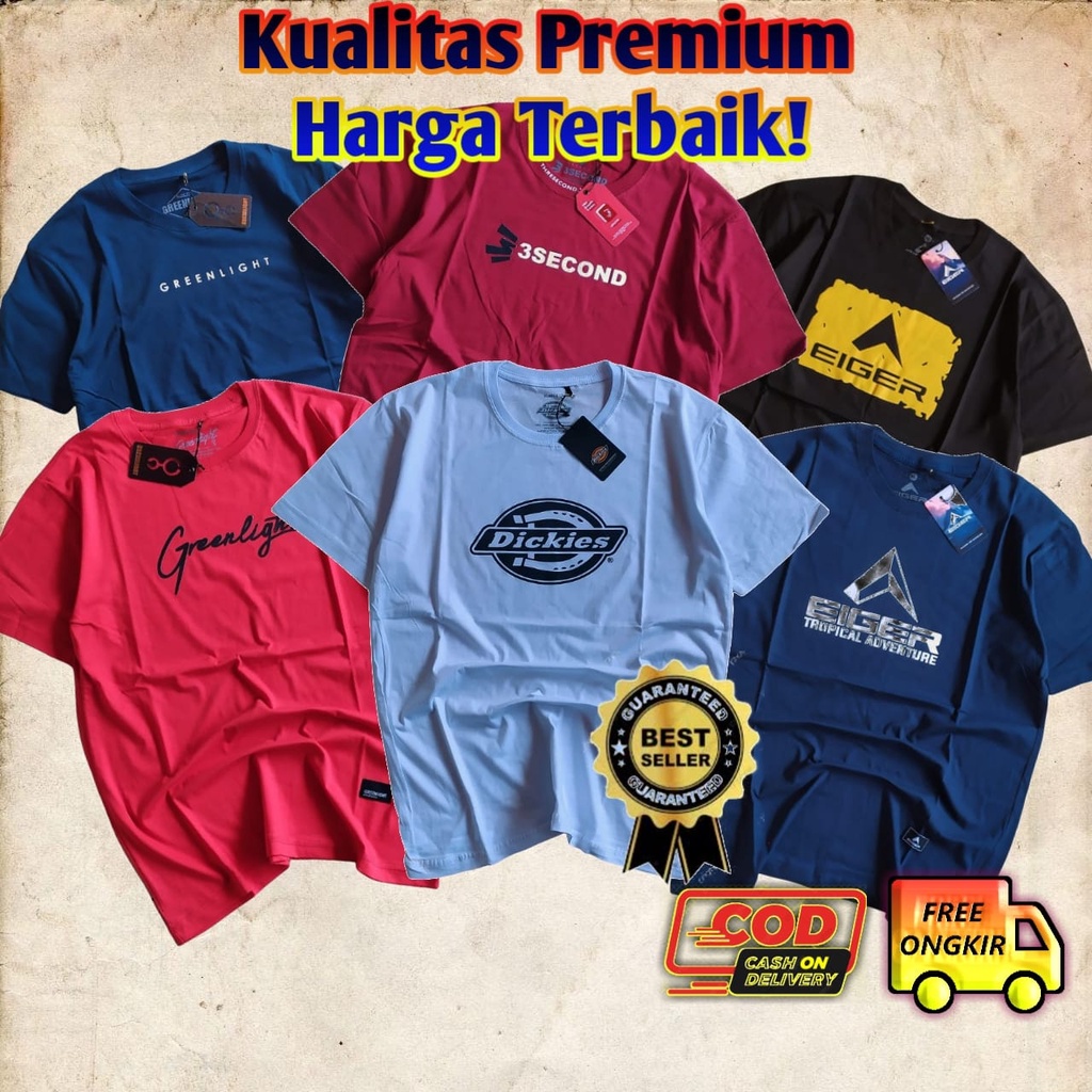 Baju Pakaian Atasan Kaos Distro Pria Kaos Cowok T Shirt Simple Kaus Cowo Kekinian Bahan Katun Adem L