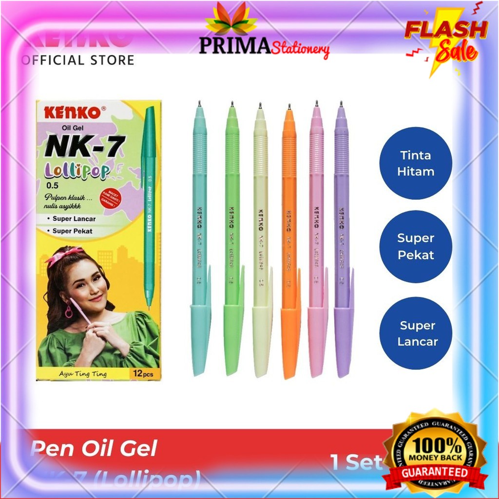 

Kenko Oil Gel Pen NK-7 versi Socute and Lollipop