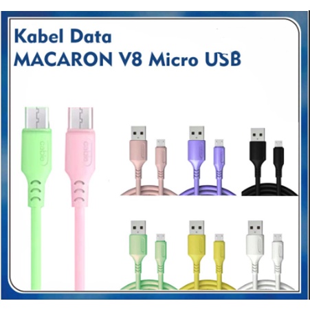 MACARON Data Cable / Kabel Data Macaron V8 Micro USB Fast Charging